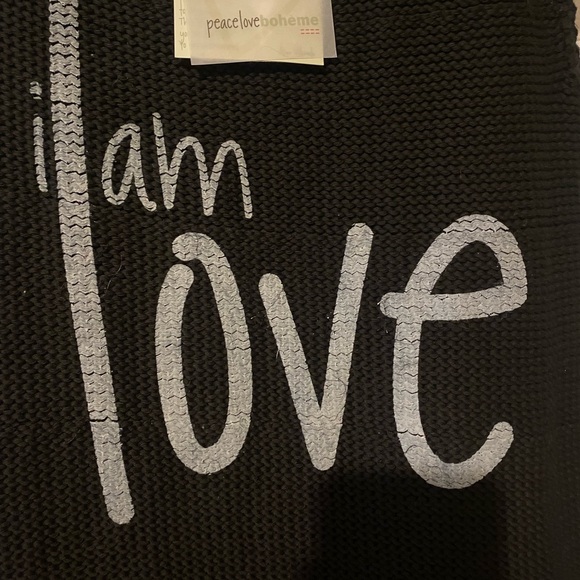 Peace Love World Elegant Moni Black Vest | Shaggy Reversible Vest NWT 0ne Size - Picture 9 of 14